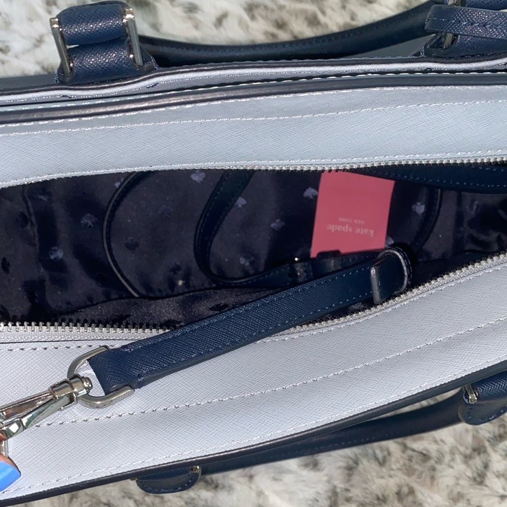 Kate Spade Blue Purse Satchel NWOT - Picture 4 of 14